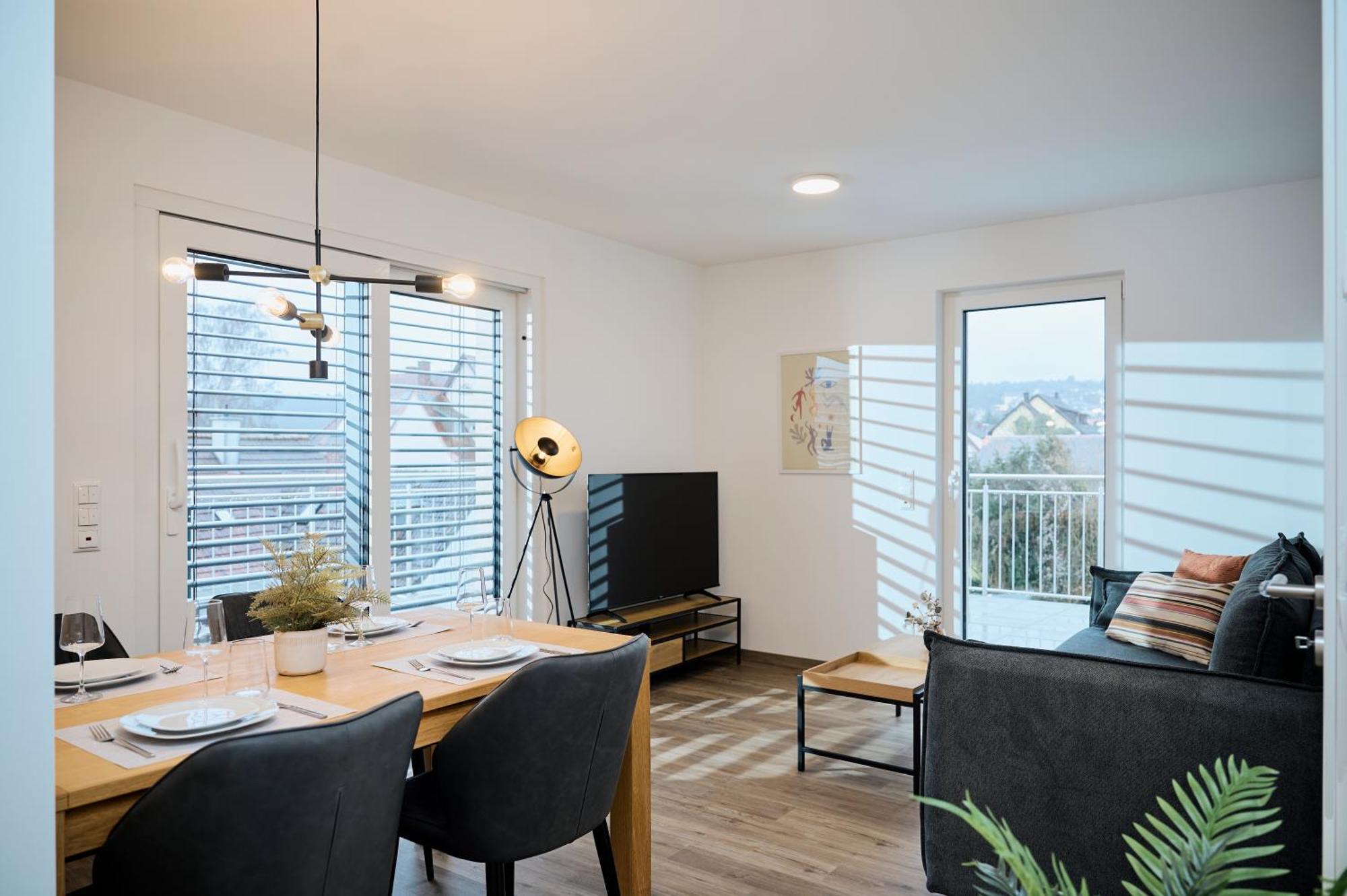 Moderne Apartments Mit Highspeed-Wlan Und Gratis-Tiefgarage Ihr Perfekter Rueckzugsort Nahe Dem Zentrum Und Der Therme I Barrierearm Бад-Кіссінген Екстер'єр фото