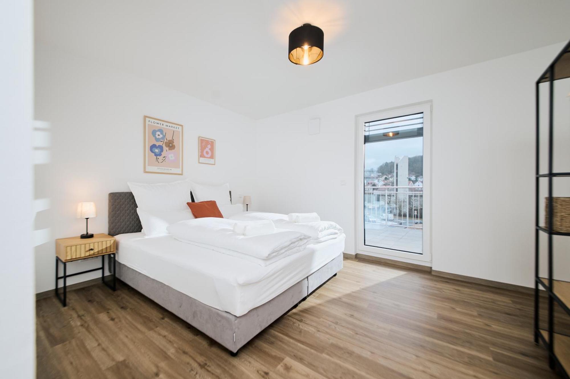 Moderne Apartments Mit Highspeed-Wlan Und Gratis-Tiefgarage Ihr Perfekter Rueckzugsort Nahe Dem Zentrum Und Der Therme I Barrierearm Бад-Кіссінген Екстер'єр фото
