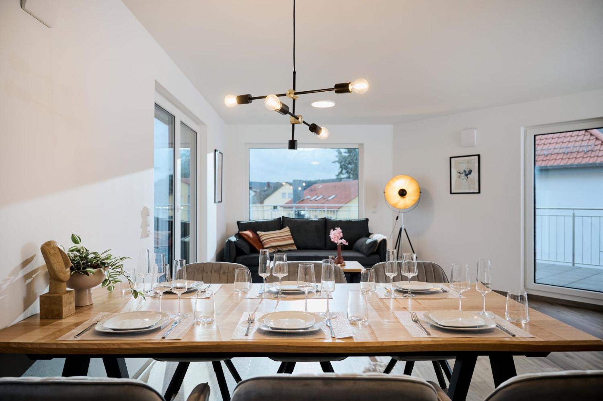 Moderne Apartments Mit Highspeed-Wlan Und Gratis-Tiefgarage Ihr Perfekter Rueckzugsort Nahe Dem Zentrum Und Der Therme I Barrierearm Бад-Кіссінген Екстер'єр фото