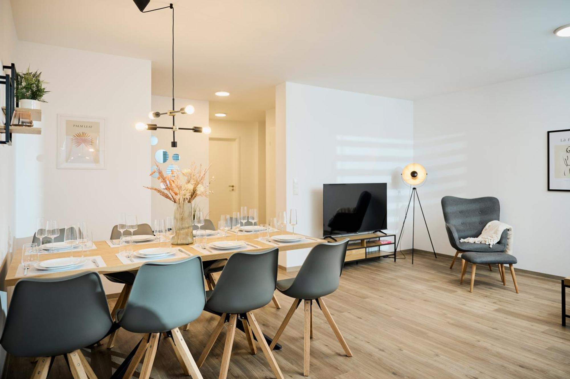 Moderne Apartments Mit Highspeed-Wlan Und Gratis-Tiefgarage Ihr Perfekter Rueckzugsort Nahe Dem Zentrum Und Der Therme I Barrierearm Бад-Кіссінген Екстер'єр фото
