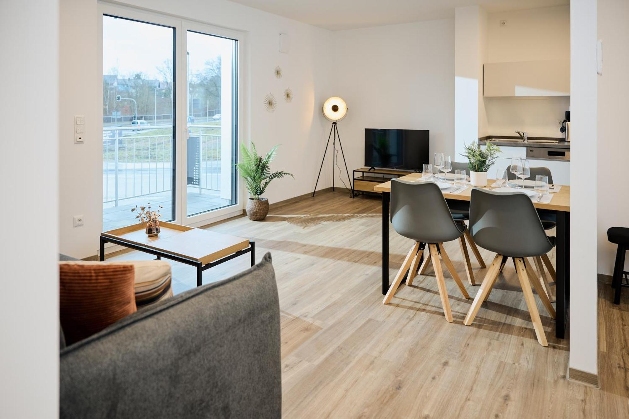 Moderne Apartments Mit Highspeed-Wlan Und Gratis-Tiefgarage Ihr Perfekter Rueckzugsort Nahe Dem Zentrum Und Der Therme I Barrierearm Бад-Кіссінген Екстер'єр фото